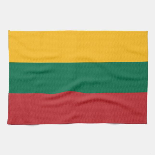 Lithuania Flag Kitchen Towel (Horizontal)