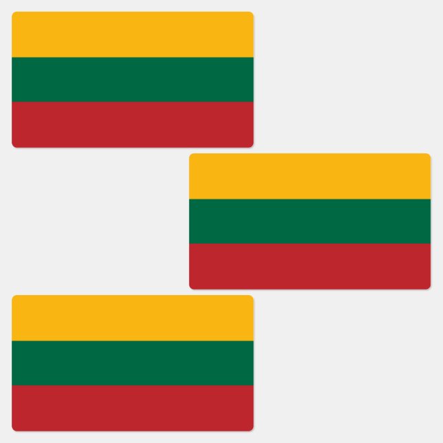 Lithuania Flag Labels (Group)