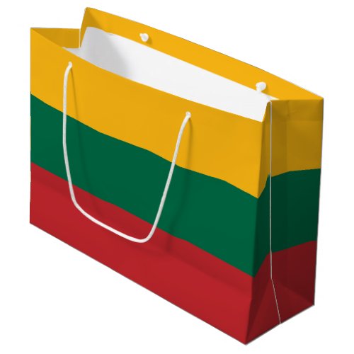 Lithuania flag large gift bag