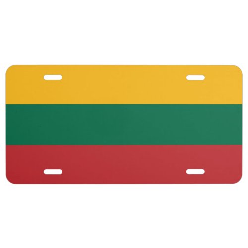 Lithuania Flag  License Plate