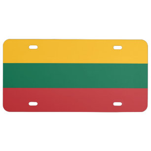Lithuania Flag License Plate