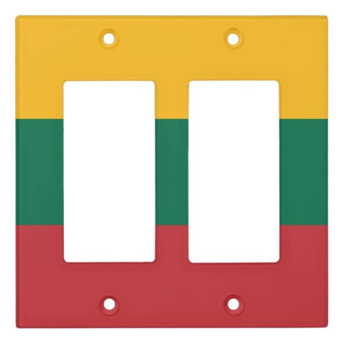 Lithuania flag light switch cover