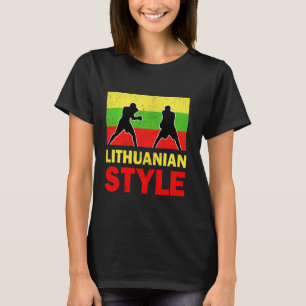 Lithuania Flag Lithuanian Boxing Club Vintage T-Shirt