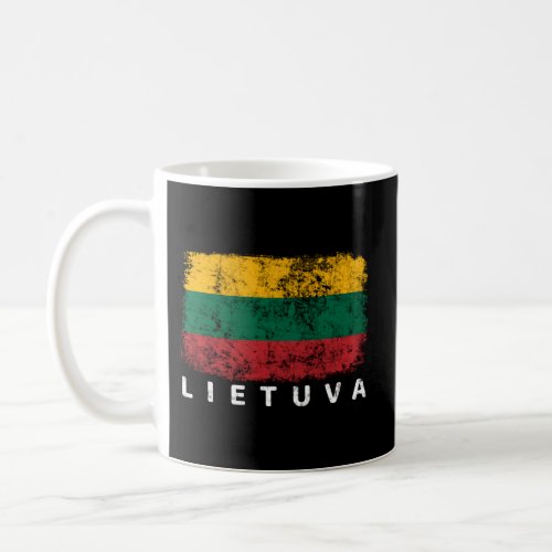 Lithuania Flag Lithuanian Pride Lietuva Lithuania Coffee Mug