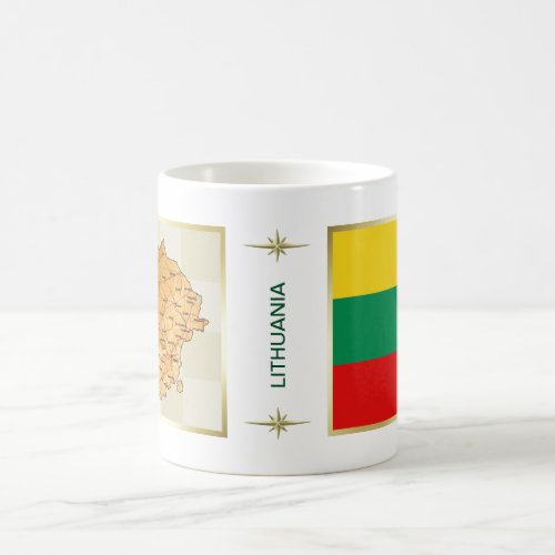 Lithuania Flag  Map Mug