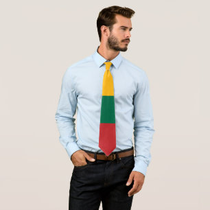 Lithuania flag neck tie
