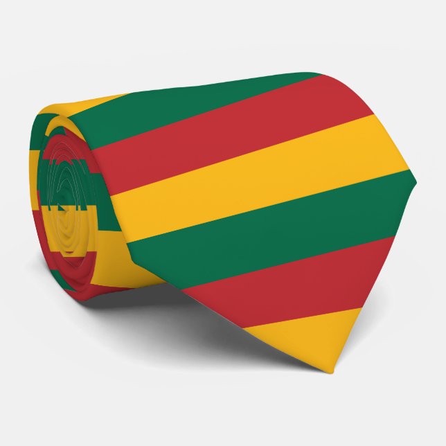 Lithuania flag neck tie (Rolled)