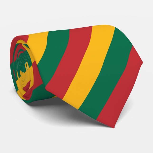 Lithuania Flag Neck Tie (Rolled)