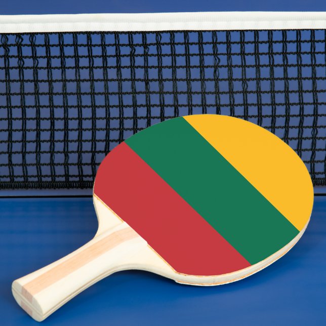 Lithuania flag ping pong paddle (Insitu)