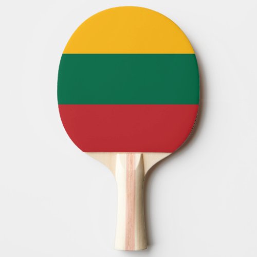Lithuania Flag Ping Pong Paddle