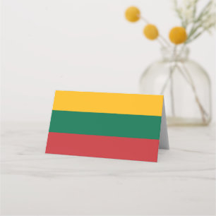 Lithuania flag place card
