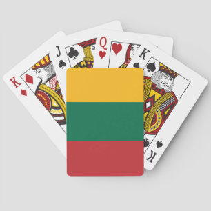 Lithuania Flag Poker Cards