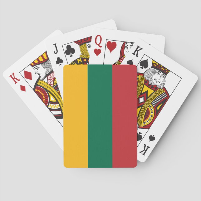 Lithuania Flag Poker Cards (Back)