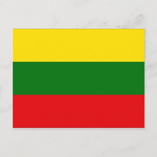 Lithuania Flag Postcard