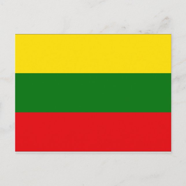 Lithuania Flag Postcard (Front)