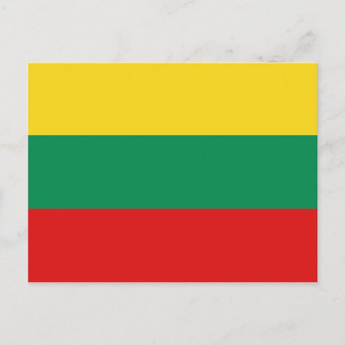 Lithuania Flag Postcard