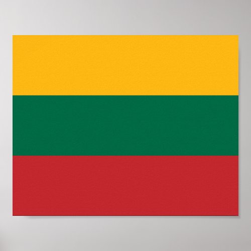Lithuania Flag Poster
