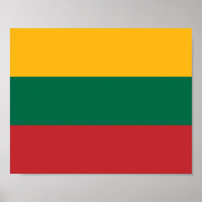 Lithuania Flag Poster (Front)