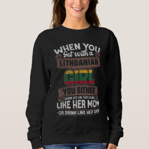 Lithuania Flag Proud Lithuanians Men & Women Sweatshirt