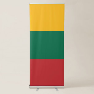 Lithuania flag retractable banner