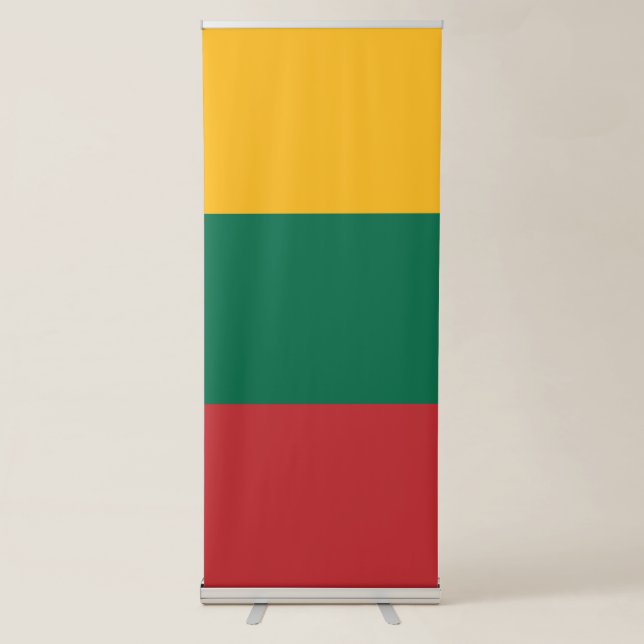 Lithuania flag retractable banner (Front)