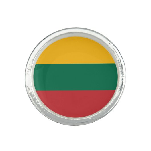 Lithuania Flag Ring (Front)