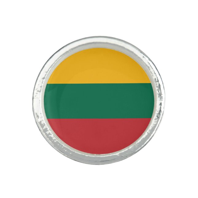 Lithuania Flag Ring (Front)