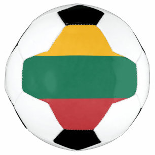 Lithuania flag soccer ball