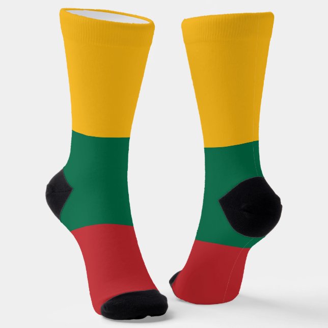 Lithuania Flag Socks (Angled)