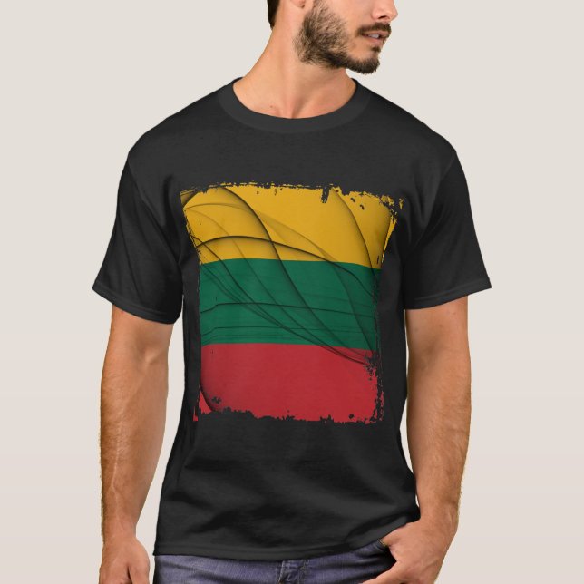 Lithuania Flag T-Shirt (Front)