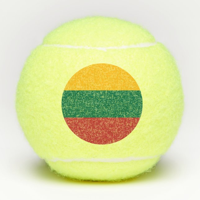 Lithuania Flag Tennis Balls (Front)