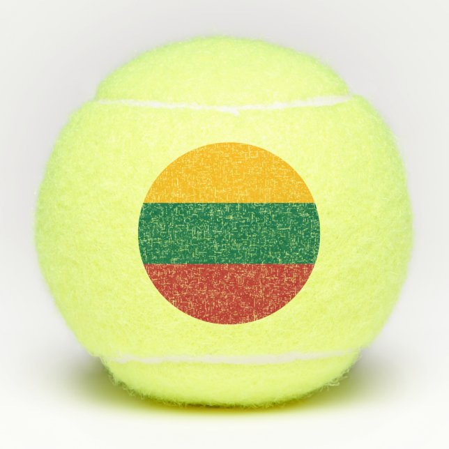 Lithuania Flag Tennis Balls (Front)