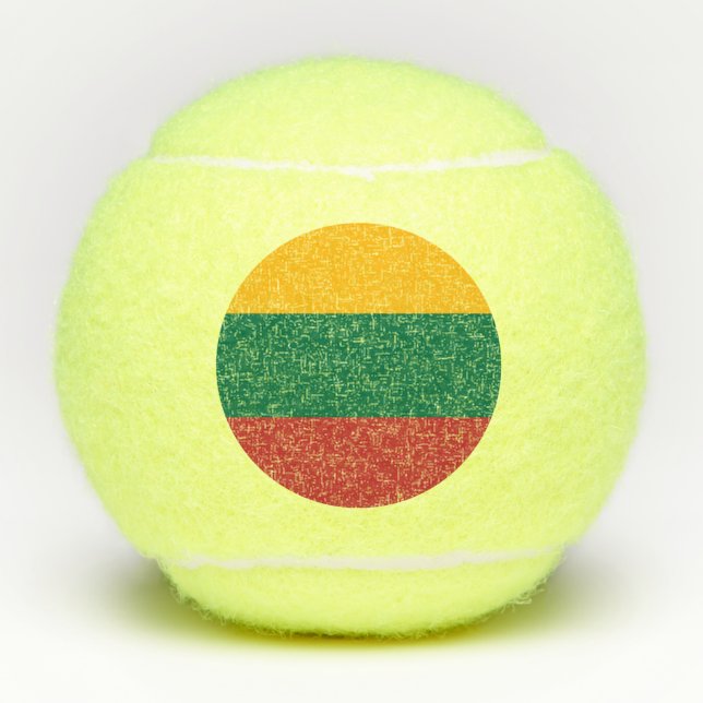 Lithuania flag tennis balls (Front)
