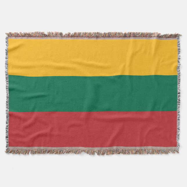 Lithuania flag throw blanket (Front)