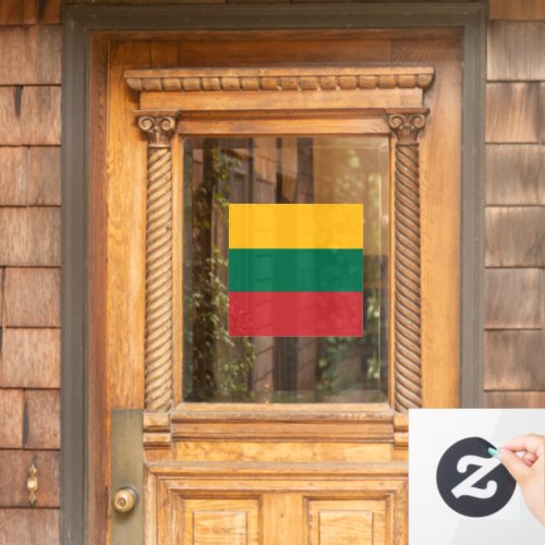 Lithuania flag window cling