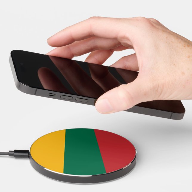 Lithuania flag wireless charger  (Hand)