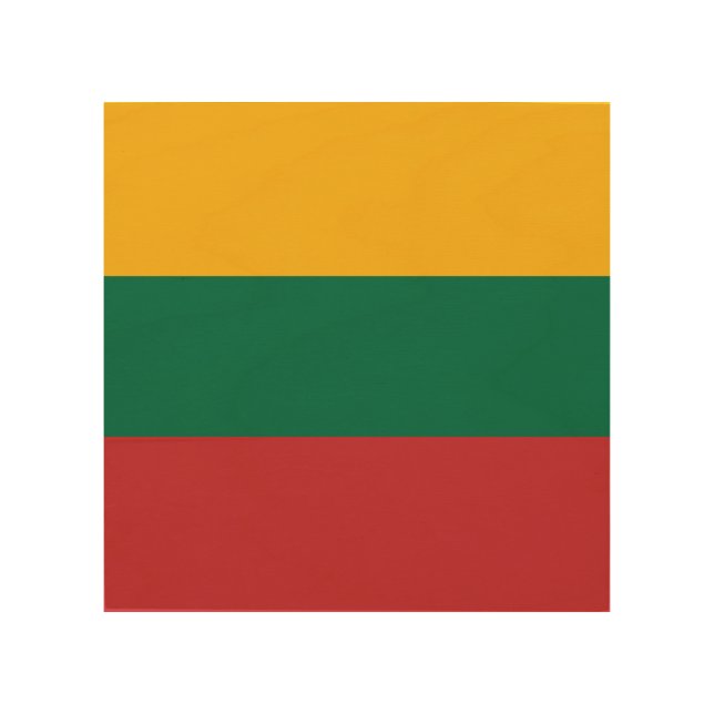 Lithuania flag wood wall art (Front)