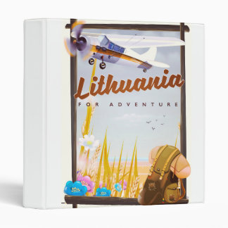 lithuania - For an adventure travel poster 3 Ring Binder
