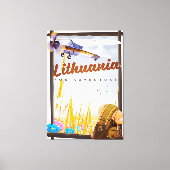 lithuania - For an adventure travel poster Canvas Print (Front)