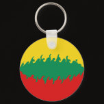 Lithuania Gnarly Flag Keychain