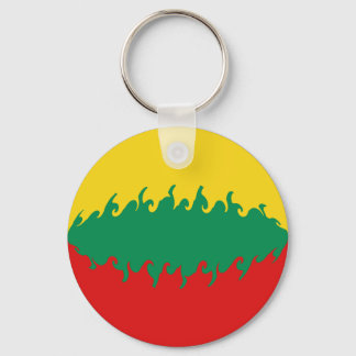Lithuania Gnarly Flag Keychain