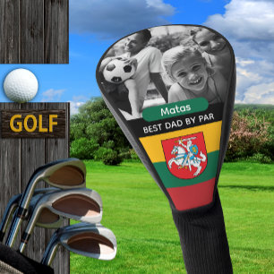 Lithuania Golf, Best Dad, Lithuanian Flag, Photo Golf Head Cover