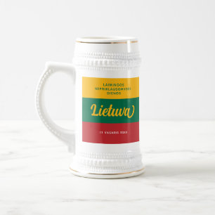 Lithuania Independence Day National Beer Stein