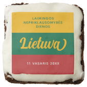 Lithuania Independence Day National Flag Brownie (Front)