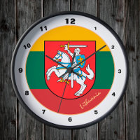 Lithuania Knight & Lithuanian Flag Elegant 