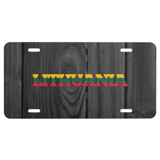 Lithuania License Plate (Front)