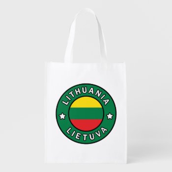 Lithuania Lietuva Grocery Bag by KellyMagovern at Zazzle