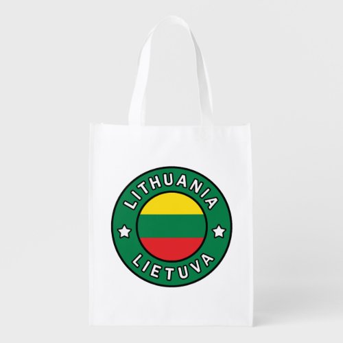 Lithuania Lietuva Grocery Bag