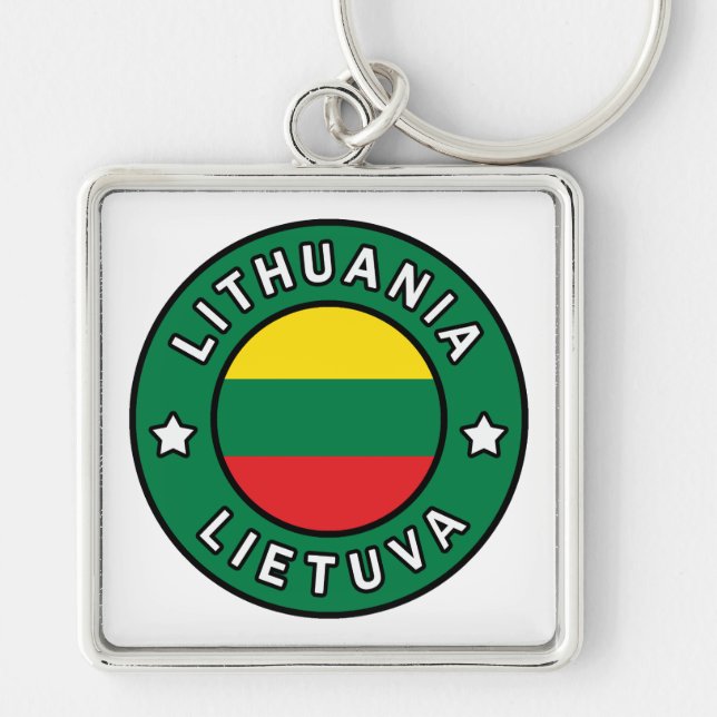 Lithuania Lietuva Keychain (Front)