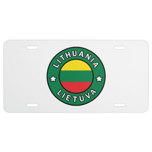 Lithuania Lietuva License Plate